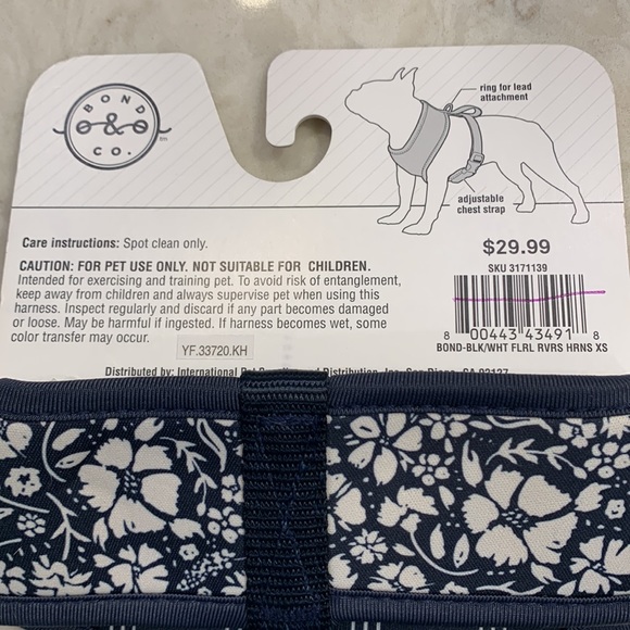 👑 Bond & Co. Reversible Harness NWT Large, XS *BENEFITS ANIMAL RESCUE* - Picture 7 of 9